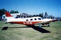 G-DCAV @ EGSX - On the Piper stand at the 1997 Aerofair at North Weald - by GeoffW