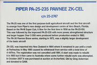 ZK-CEL - At the Queensland Air Museum, Caloundra, Australia - Piper Pawnee - potted history - by Terry Fletcher