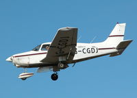 G-CGDJ @ EGLK - RESIDENT PA-28 ON FINALS RWY 25 - by BIKE PILOT
