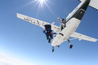 D-FLOH - Skydive exit over Langar - by Chris Smith