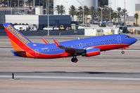 N284WN @ LAS - Southwest Airlines N284WN (FLT SWA1623) departing RWY 1R enroute to El Paso Int'l (KELP). - by Dean Heald