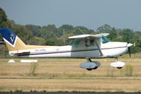 VH-UPB @ YMMB - Cessna 150M about to touch down at Moorabbin - by Terry Fletcher
