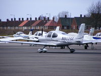 N902SR @ EGGP - on the busy GA apron at Liverpool - by chris hall