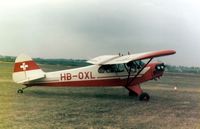 HB-OXL @ EGBG - Piper JC3-65 Cub HB-OXL at the Leicester PFA Rally 1979 - by GeoffW