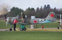 G-YAKH @ EGLM - YAK-52 filling up at White Waltham - by moxy