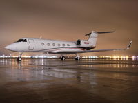 N820HB @ KLIT - Night shot in the rain. - by GulfstreamGuy Photography
