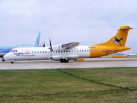 G-BWDB @ EGCC - Aurigny Air Services - by Chris Hall