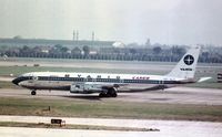 PP-VJT @ LHR - Varig operated cargo flights from London Heathrow as seen in the Summer of 1976. This aircraft was later written off at Manaus, Brazil on 06-11-81. - by Peter Nicholson
