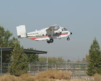 N26LH @ E60 - Skyvan departs Eloy, AZ with a load of skydivers - by Dave G