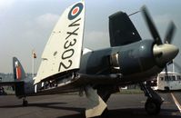 G-BCOV @ BQH - Another view of the Sea Fury target tug VX302 at the 1978 Biggin Hill Airshow. - by Peter Nicholson