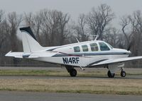 N14RF @ DTN - Turning onto runway 14 at the Shreveport Downtown airport. - by paulp