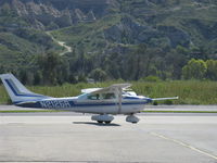 N2125R @ SZP - 1964 Cessna 182G SKYLANE, Continental O-470-S 230 Hp, taxi to Rwy 04 - by Doug Robertson