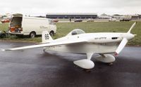 G-AXDZ @ EGLF - Airmark Cassutt Speed One of Air Race Team Chadwick at Farnborough International 1980 - by Ingo Warnecke