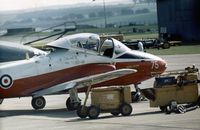 XW374 @ EGQL - Jet Provost T.5 of 1 Flying Training School performed at the 1971 Leuchars Airshow. - by Peter Nicholson