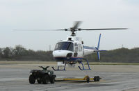 N8TV @ GPM - WFAA ABC Channel 8 helicopter landing on the trailer.