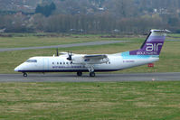 G-WOWD @ EGBJ - Air Southwest Dash 8 with punters for the Cheltenham Horse Racing - by Terry Fletcher