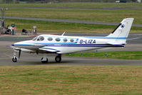 G-LIZA @ EGBJ - Cessna340A at Staverton - by Terry Fletcher
