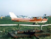 G-BAUV @ EGSG - Cessna F150L G-BAUV at Stapleford 23.1.83 - by GeoffW