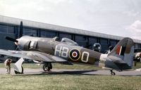 WH589 @ SEN - Ormond Haydon-Baillie's Sea Fury at the Historic Aircraft Museum at Southend Airport. - by Peter Nicholson