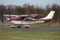 G-AYOW @ EGNU - Cessna 182N at Full Sutton - by Terry Fletcher