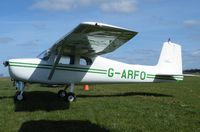 G-ARFO @ EGBT - Cessna 150 looking good at Turweston - by Simon Palmer