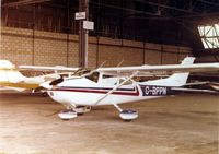 G-BPPN @ EGKA - Cessna F182Q G-BPPN in the main hangar at Shoreham 1979 - by GeoffW