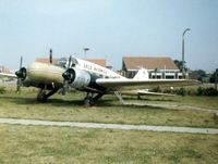G-AGPG @ EGMC - Avro Anson G-AGPG on display at the Historic Aircraft Museum, Southend 1976 - by GeoffW
