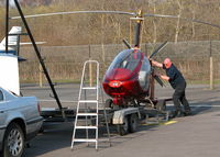 G-BWTK @ EGLK - TANGO KILO BEING PUSHED UP ONTO IT'S TRAILER - by BIKE PILOT