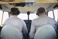 N41759 - Rich (left) and Harold Peterson flying us up to Oshkosh EAA Museum from DPA - by Glenn E. Chatfield