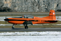 A-914 @ LSMM - There are still some PC-7's flying in the classic orange colours. - by Joop de Groot