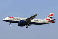 G-EUYC @ EGLL - BA 320 on approach to Heathrow - by Terry Fletcher