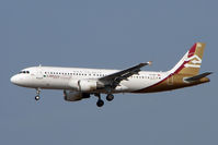 TS-IND @ EGLL - Libyan A320 leased from Tunis at Heathrow - by Terry Fletcher