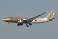 A9C-KA @ EGLL - Gulf Air A330 approaches Heathrow - by Terry Fletcher