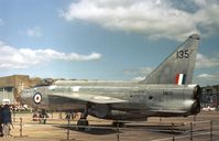 XM135 - Another view of the Lightning F.1 in the static park at the 1974 Leconfield Airshow. - by Peter Nicholson