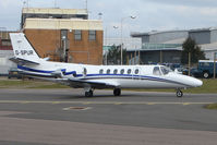 G-SPUR @ EGGW - Cessna Citation 550 of London Executive at Luton - by Terry Fletcher