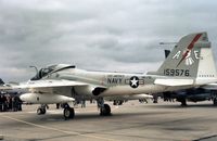 159576 @ YEO - A-6E Intruder of VA-176 aboard USS America in the static park at the 1976 Yeovilton Air Day. - by Peter Nicholson