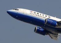 N327UA @ KLAX - Departing LAX on 25R - by Todd Royer