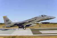 80-0004 @ EKKA - Spangdahlem F-15C touchdown at Karup AB Denmark (Kodachrome slide scan) - by FBE