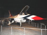 81-0663 @ FFO - 1981 General Dynamics F-16A Fighting Falcon at the USAF Museum in Dayton, Ohio.  This is one of the first F-16's used by the Thunderbirds. - by Bob Simmermon