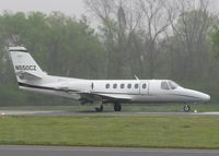 N550CZ @ DTN - Starting to roll for take off on runway 14 at the Shreveport Downtown airport with a dense fog hanging over the area.