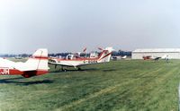 G-BGRK @ EGHR - Resident flying school PA-38 Tomahawk in 1980