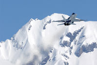 J-5016 @ LSMM - After take off from Meiringen the fighters have to avoid the Alps surrounding the air base. - by Joop de Groot