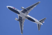 N740AX @ KSNA - ABX B767 taking off showing off her unique underbelly livery - by Mike Khansa