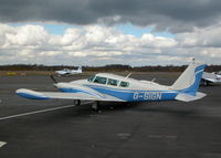 G-SIGN @ EGLK - NICE TWIN COM. SITTING ON THE TERMINAL APRON - by BIKE PILOT