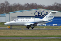 G-CJDB @ EGHH - Cessna 525 departing Bournemouth - by Terry Fletcher