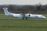 G-JECP @ EGHI - Flybe Dash 8 arriving at Southampton Int - by Terry Fletcher