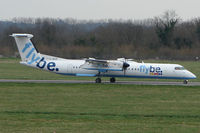 G-JECP @ EGHI - Flybe Dash 8 arriving at Southampton Int