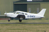 G-GHKX @ EGHH - Piper PA-28-161 at Bournemouth - by Terry Fletcher