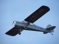 G-AJRE @ EGBE - Auster J/1 taking off from Baginton - by Simon Palmer