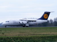 D-AVRO @ EGCC - Lufthansa Regional operated by CityLine - by Chris Hall